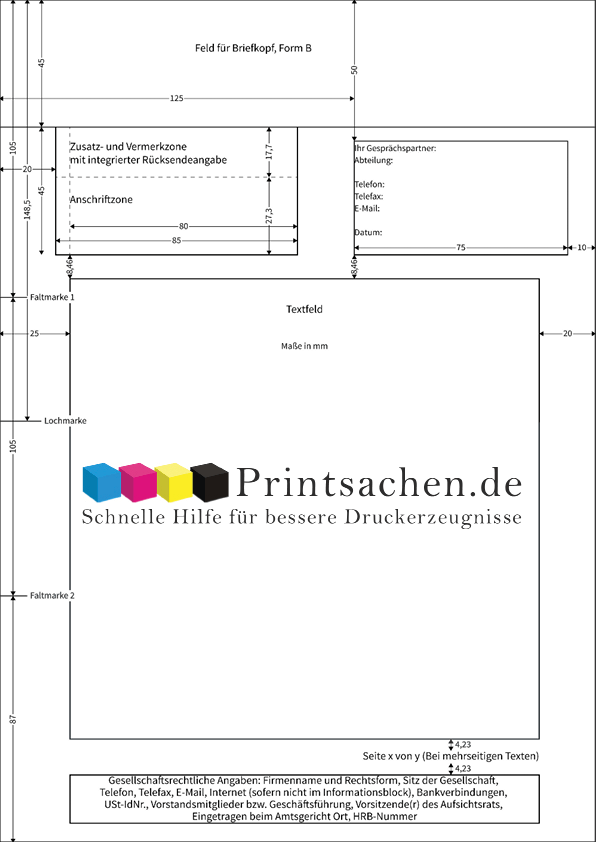 Briefpapier Nach Din Norm 5008 Erstellen Printsachen De