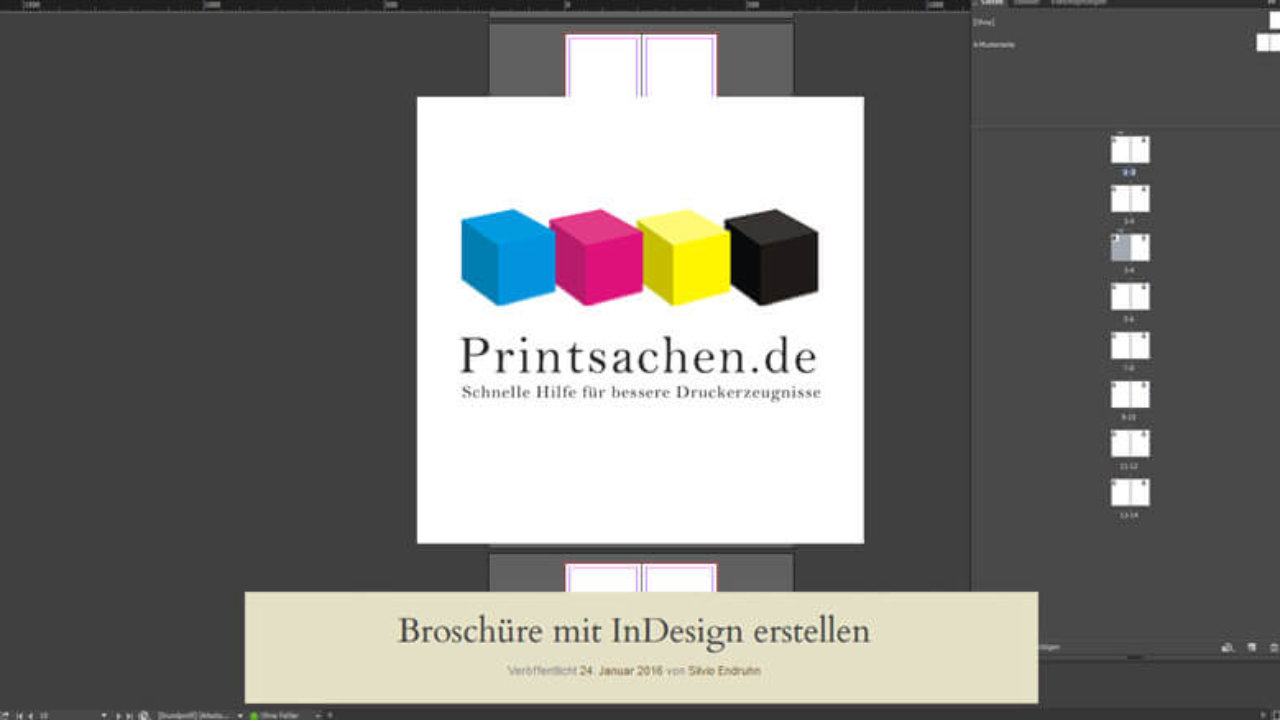 Broschure Mit Indesign Erstellen Printsachen De