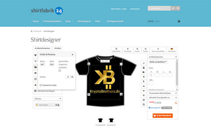 shirtfabrik24-T-Shirt-Druck