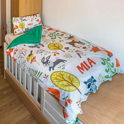 Fotobettbezug bedrucken | 140 x 200 cm | Für 90 cm Bett | Personalisierte Bettwäsche