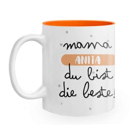 Tasse mit Namen personalisiert mit "Mama