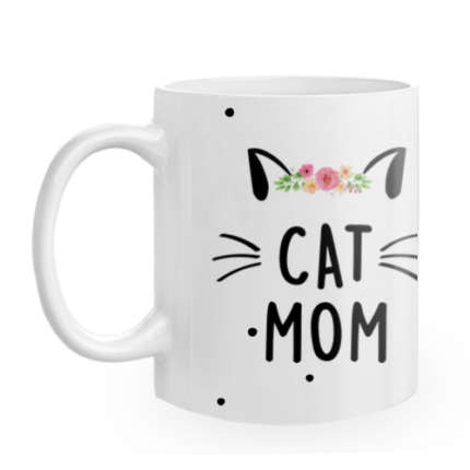 Fototasse zum Muttertag "Cat Mom" | 325 ml | Bedruckt bis zum Rand | Innen farbig | Muttertagsgeschenk