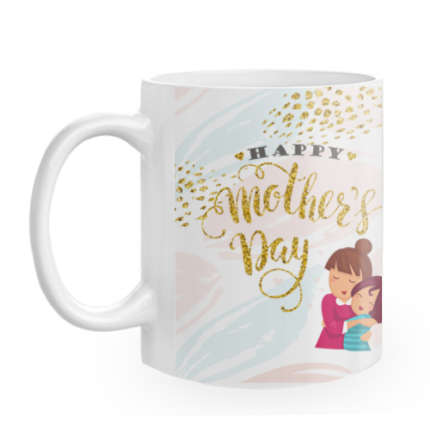 Fototasse zum Muttertag "Happy Mother's Day" | 325 ml | Bedruckt bis zum Rand | Innen farbig | Muttertagsgeschenk