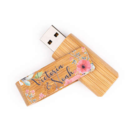 USB 16 GB Stick aus Holz bedrucken