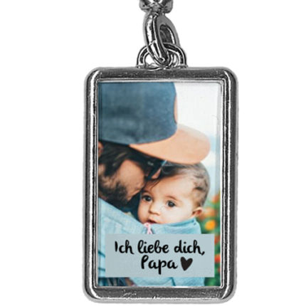 Schlüsselanhänger zum Vatertag  mit Foto "Ich liebe dich