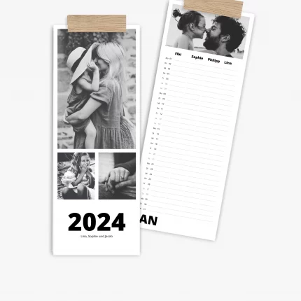 Familienplaner 2024 mit eigenen Fotos