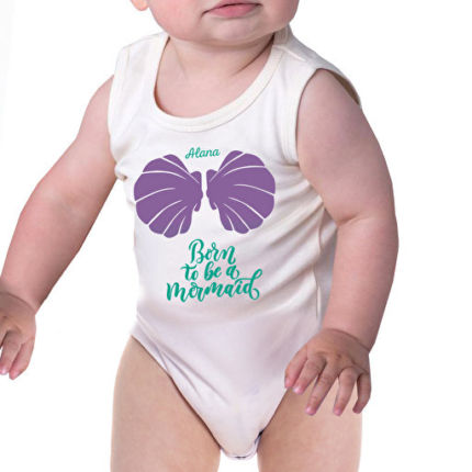 Baby Body bedrucken mit Designs und Namen | Baby Body ohne Arm | Aus Baumwolle | Geschenkidee zur Geburt