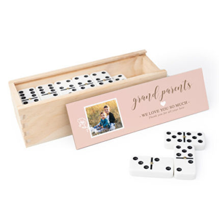 Domino-Spiel in personalisierter Box mit eigenem Foto oder Text | 18