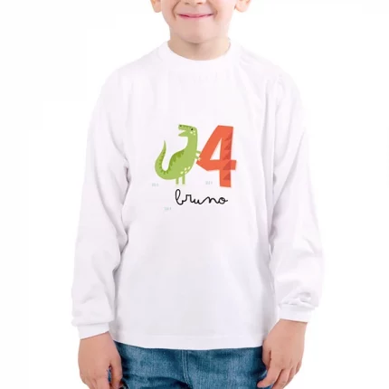 Langarm T-Shirts für Kinder bedrucken | DTG-Digitaldruck | 100% gekämmte Baumwolle | Geschenkideen zum Schulanfang