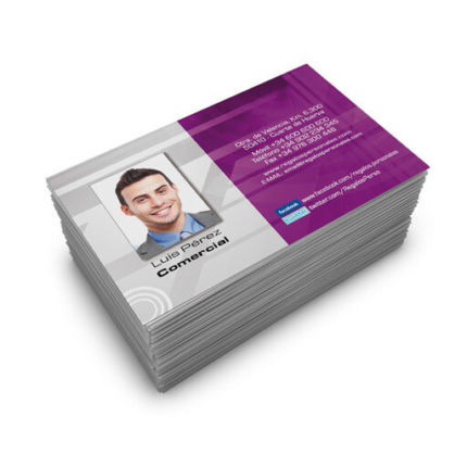 Personalisierte Visitenkarten Pappe 1 Seite (100-Pack)