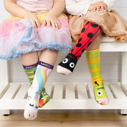 Socken bedruckt für Kinder mit Foto und Namen