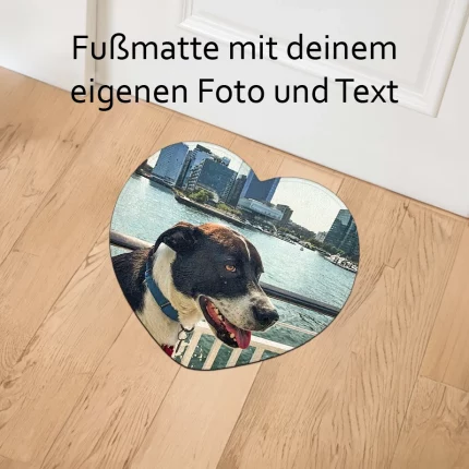 Fußmatte Hund Herzform