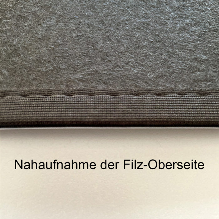 fußmatte herz-welcome grau-oberseite