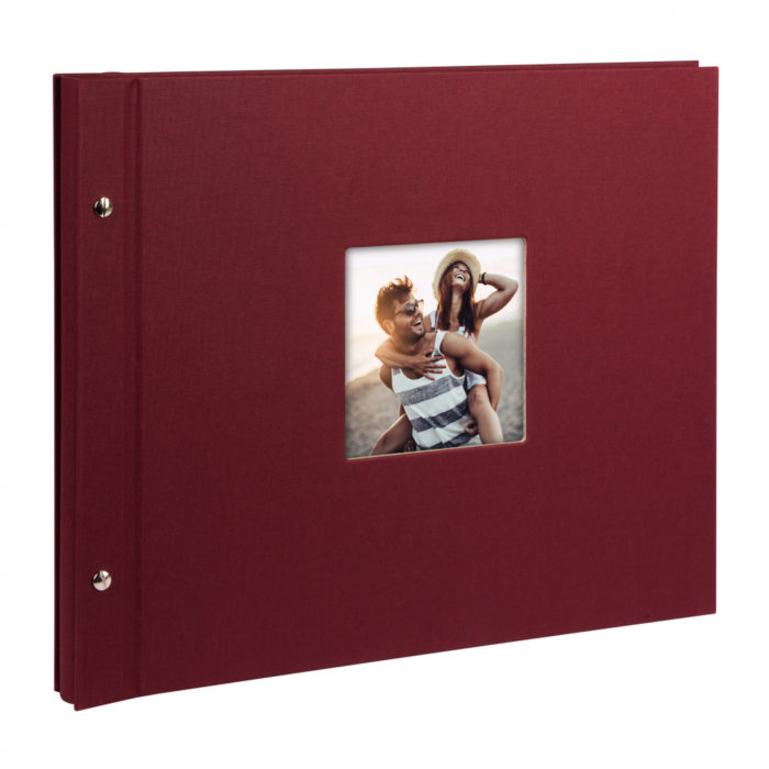 Goldbuch Bella Vista Schraubalbum bordeaux 28972 schw. Seiten 39x31 cm – Bild 1