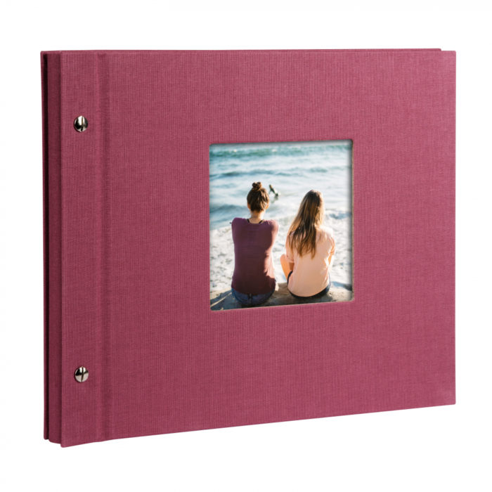 Goldbuch 26 508 Schraubalbum Trend fuchsia 40 schwarze Seiten 30x25cm – Bild 1