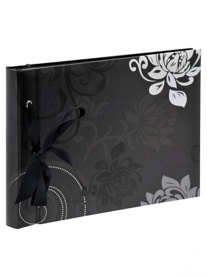 Walther FA-200-B Grindy Fotoalbum 40 schwarze Seiten 23,x16cm schwarz – Bild 1