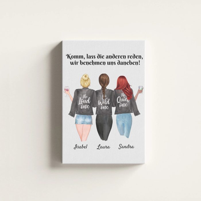 Beste Freundinnen - Personalisierter Kunstdruck (Poster