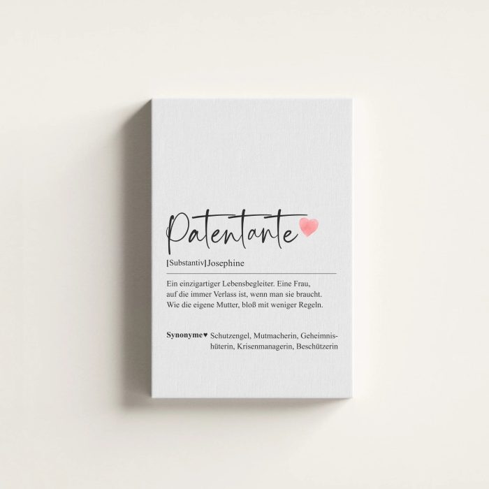 Patentante Definition - Personalisierte Leinwand