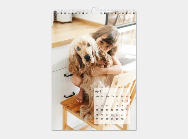 Echtfotokalender A4 hoch online gestalten