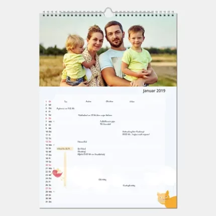 Familienplaner mit Foto selbst online gestalten