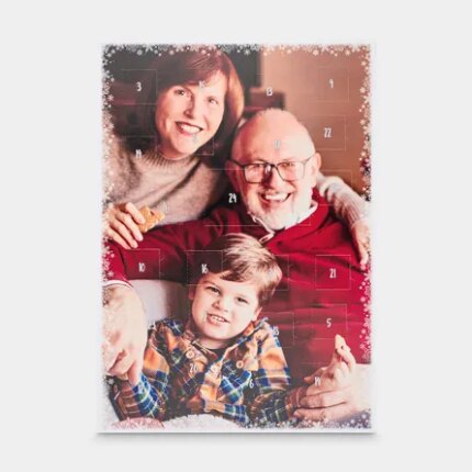 Foto-Adventskalender mit Türchenbildern hoch