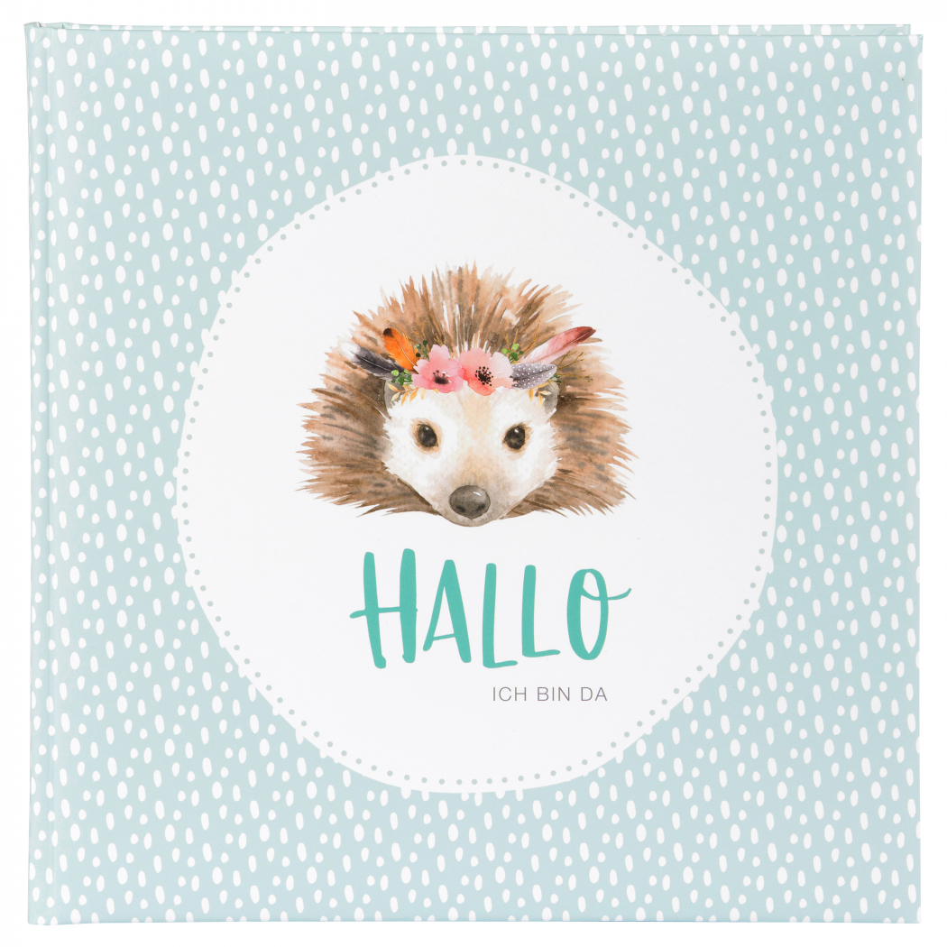 goldbuch-kleines-wunder-babyalbum-igel-24526-25x25-166538970417020304 Goldbuch Fotoalbum 24526 Kleines Wunder Igel – Bild 1