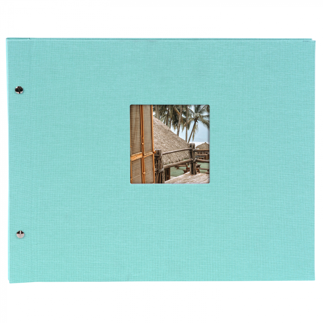 goldbuch-bella-vista-schraubalbum-aqua-28507-39x31-166538911692420304 Goldbuch Schraubalbum Bella Vista 28507 Aqua schwarze Seiten – Bild 1