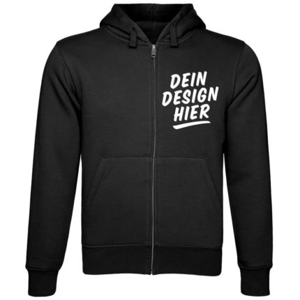 Sweatjacke Hoodie bedrucken - online selbst gestalten