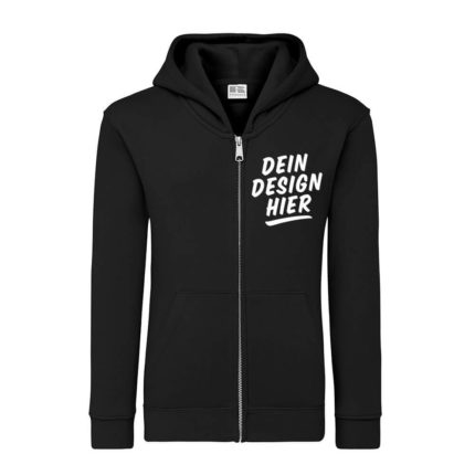 Teenager Authentic Kapuzen-Sweatjacke bedrucken mit Logo
