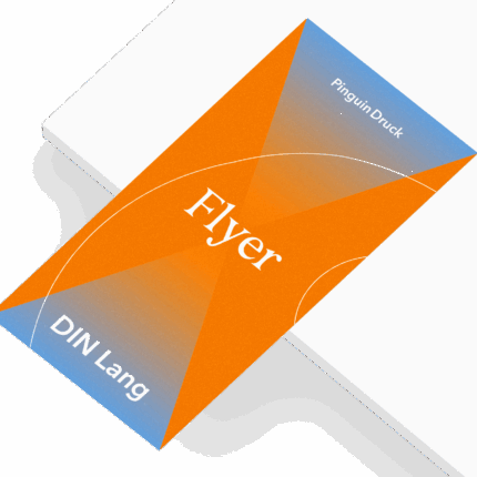 500 DIN lang 1 Seite - DIN A Lang Flyer