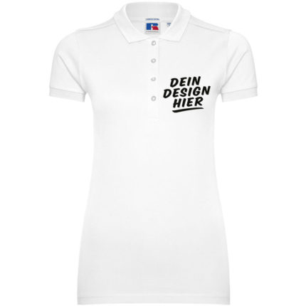 Frauen Stretch Poloshirt bedrucken mit Logo