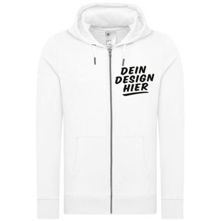Unisex Kapuzen-Sweatjacke online bedrucken lassen