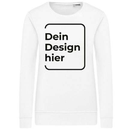 Frauen Bio Sweatshirt bedrucken 80/20 French Terry