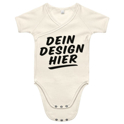 Baby Bio Kimono Kurzarm-Body bedrucken mit Motiv oder Foto