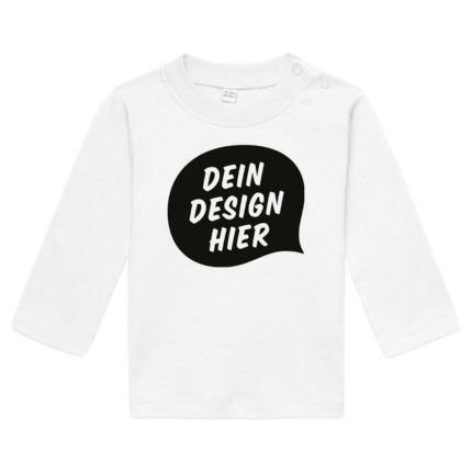 Baby Langarmshirt bedrucken mit Motiv oder Foto