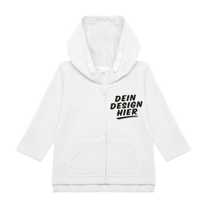 Baby Kapuzen-Sweatjacke bedrucken mit Motiv oder Foto