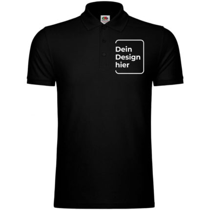 Männer Poloshirt selbst gestalten - Premium Qualität