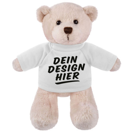 Kleiner Teddy Kuscheltier mit T-Shirt zum Bedrucken