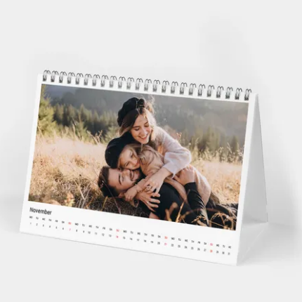 Tischkalender A5 quer mit Foto online selbst gestalten und bestellen