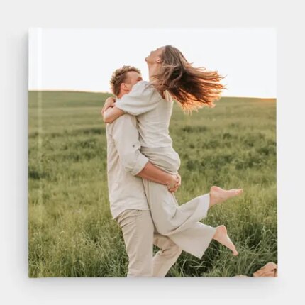 Echtfotobuch 20x20 cm Hardcover – Fotobuch auf echtem Fotopapier (24–96 Seiten)
