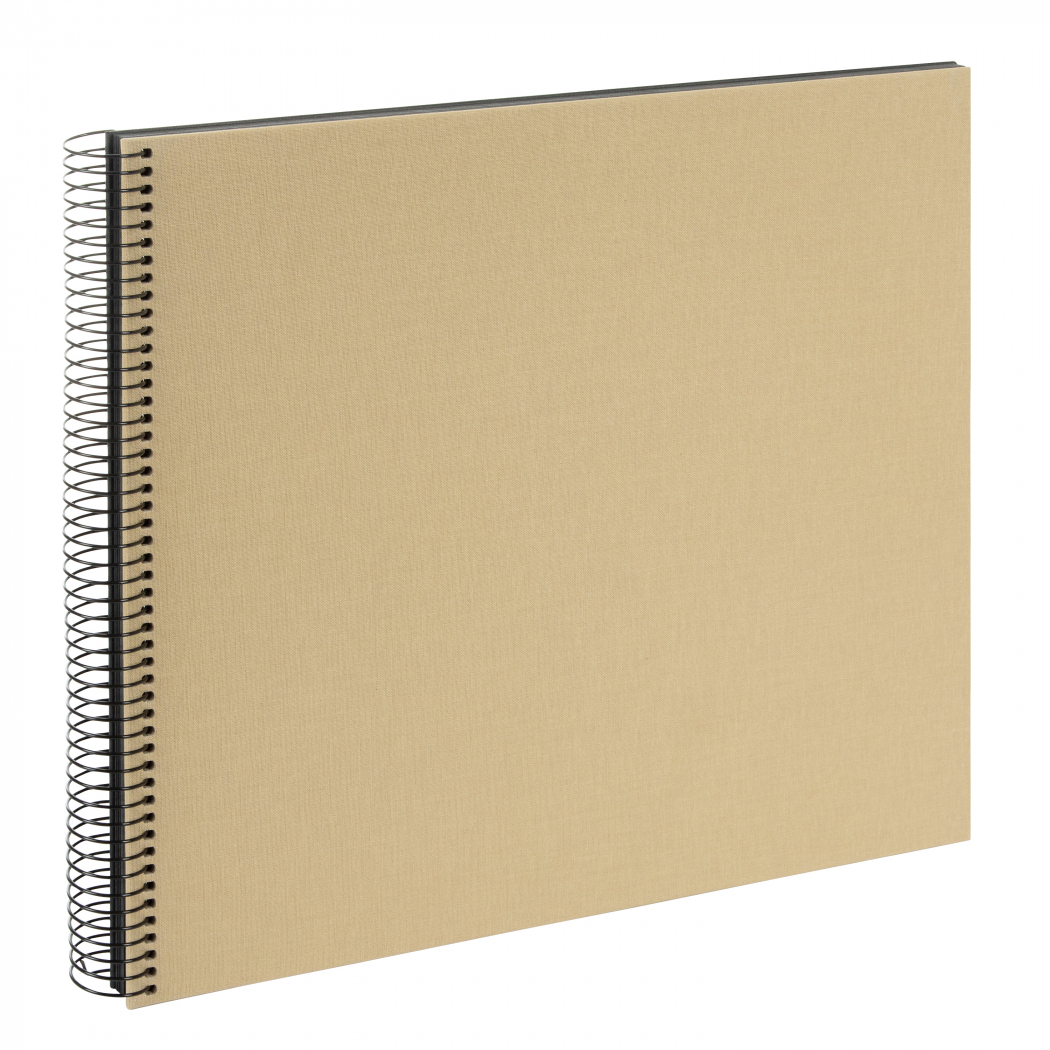 goldbuch-bella-vista-spiralalbum-beige-25506-35x30-166538976085440304 Goldbuch 25506 Bella Vista beige 35x30cm schwarze Seiten – Bild 1